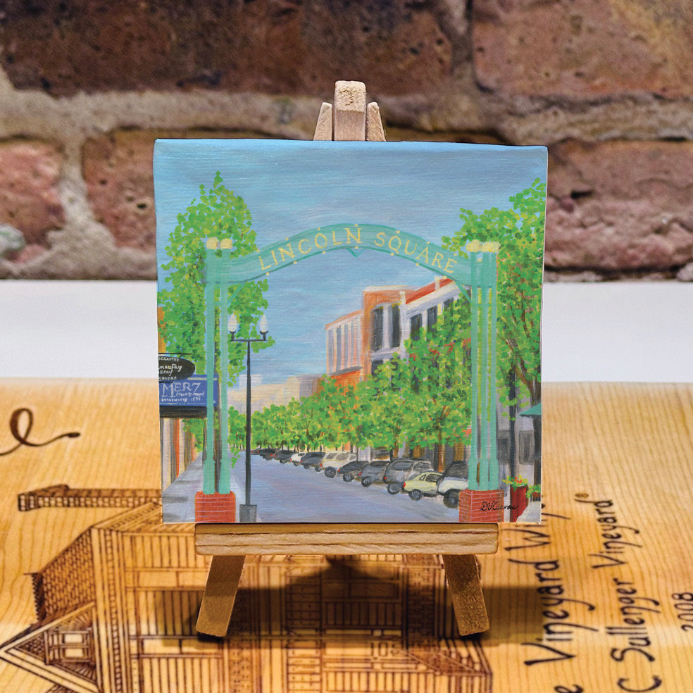 Lincoln Square, Chicago, Mini Artwork (MA-7971B)