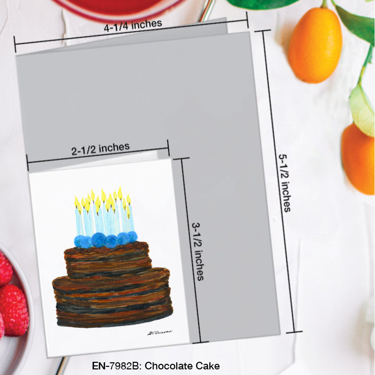 Chocolate Cake, Greeting Card (#7982B)