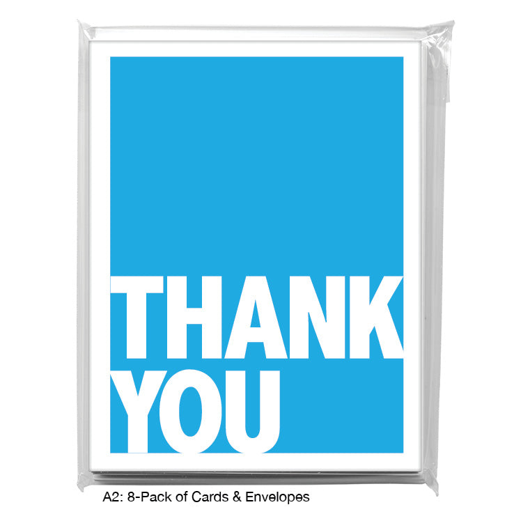 Cyan, Greeting Card (7986AA), A2 Card 8-Pack, www.printedcanvas.com
