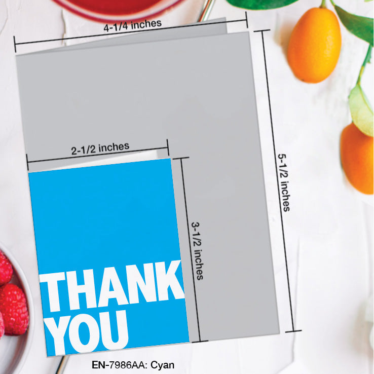 Cyan, Greeting Card (7986AA), Enclosure Card, www.printedcanvas.com