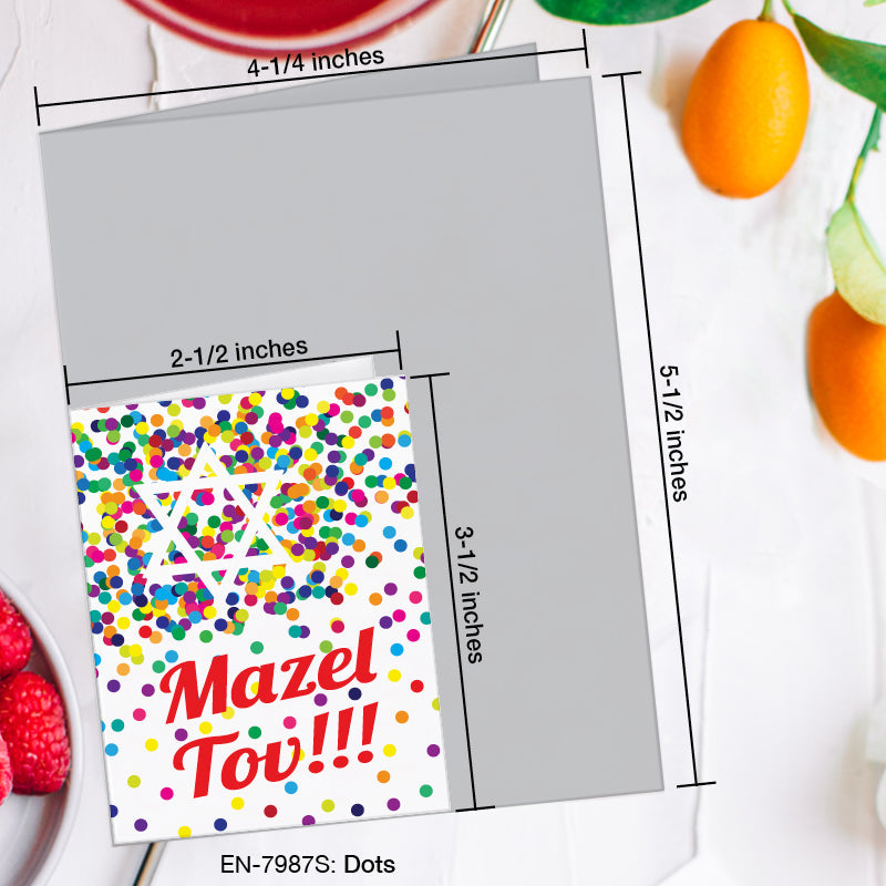 Dots, Greeting Card (7987S), Enclosure, www.printedcanvas.com