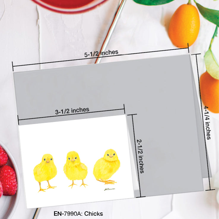 Chicks, Greeting Card (#7990A)