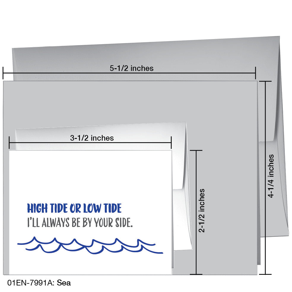 Sea, Greeting Card (7991A), Enclosure, printedcanvas.com