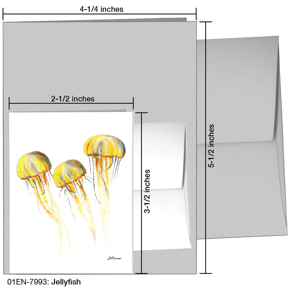 Jellyfish, Greeting Card (7993), Enclosure, printedcanvas.com