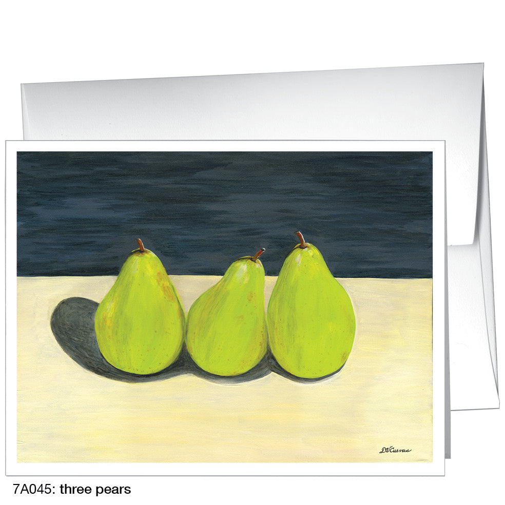 Three Pears, Greeting Card (8272), A2, printedcanvas.com