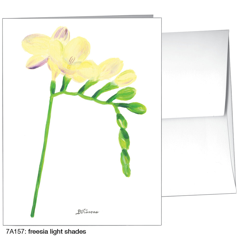 Freesia Light Shades, Greeting Card (8335), A2, printedcanvas.com