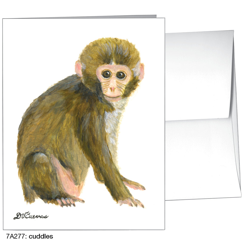 Cuddles Monkey, Greeting Card (8416), A2, printedcanvas.com