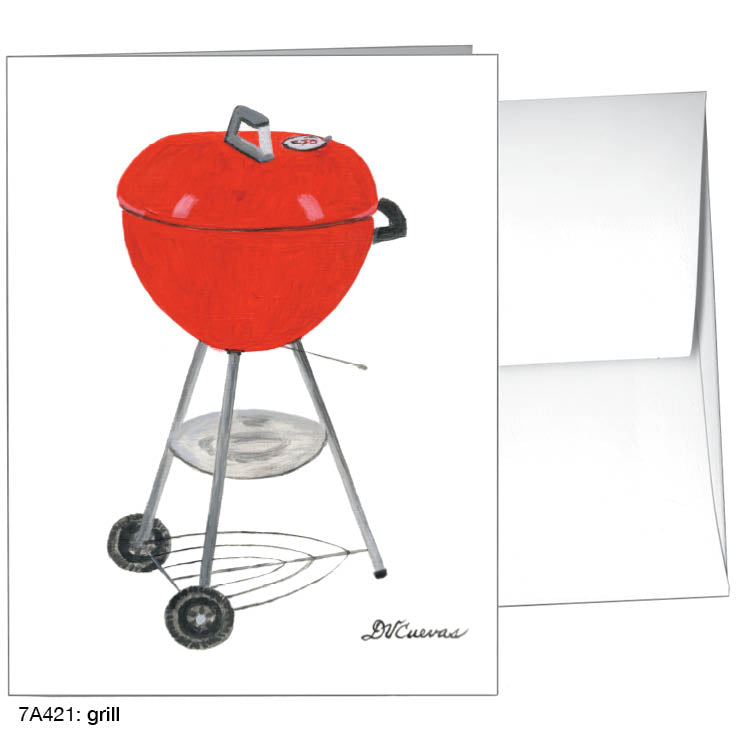 Grill, Greeting Card (8593), A2, printedcanvas.com