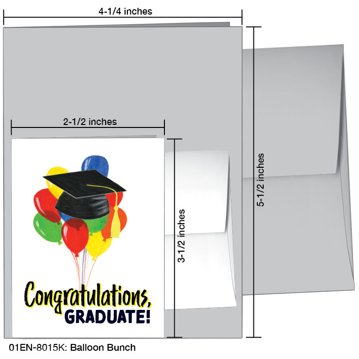 Balloon Bunch, Greeting Card (8015K), Enclosure Card, printedcanvas.com