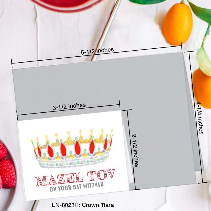 Crown Tiara, Greeting Card (8023H), Enclosure, www.printedcanvas.com