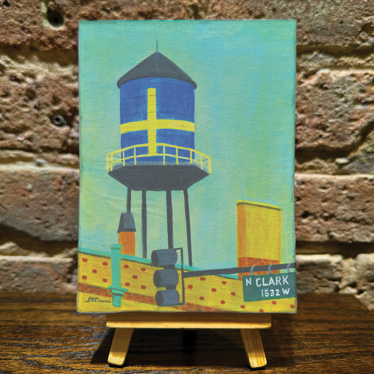 Andersonville Water Tower, Chicago, Mini Artwork (MA-8026A)