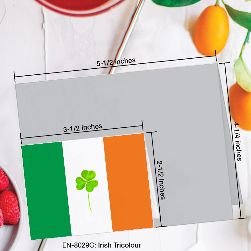 Irish Tricolour, Greeting Card (8029C), Enclosure Card, www.printedcanvas.com