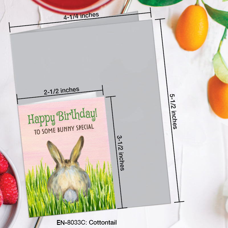 Cottontail, Greeting Card (8033C), Enclosure, www.printedcanvas.com