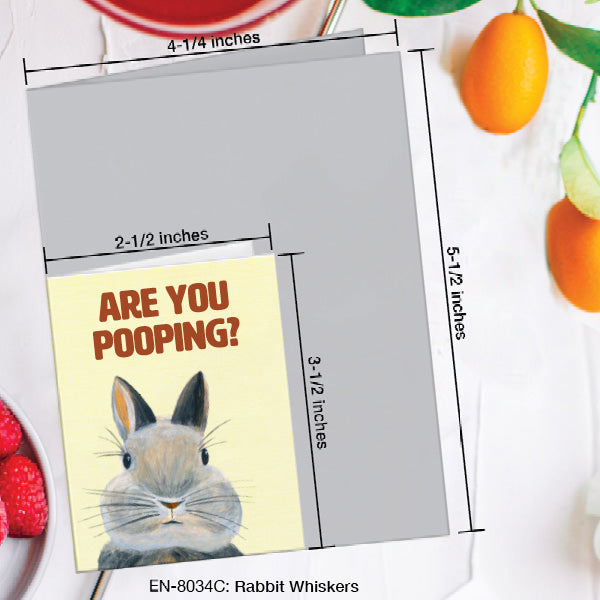 Rabbit Whiskers, Greeting Card (8034C), Enclosure, www.printedcanvas.com