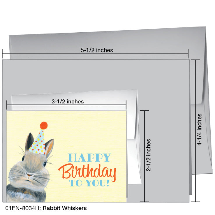 Rabbit Whiskers, Greeting Card (8034H), Enclosure Card, printedcanvas.com