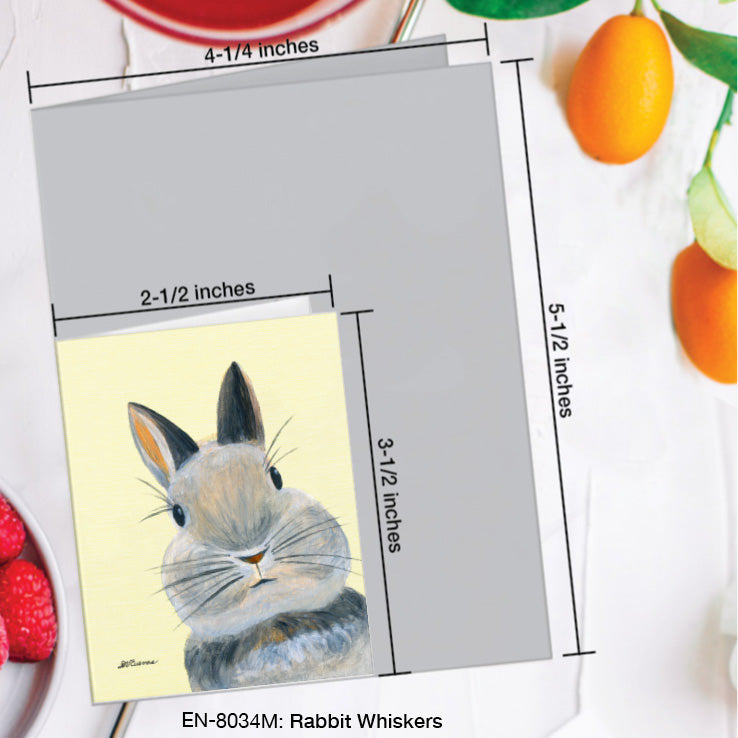 Rabbit Whiskers, Greeting Card (8034M), Enclosure Card, www.printedcanvas.com