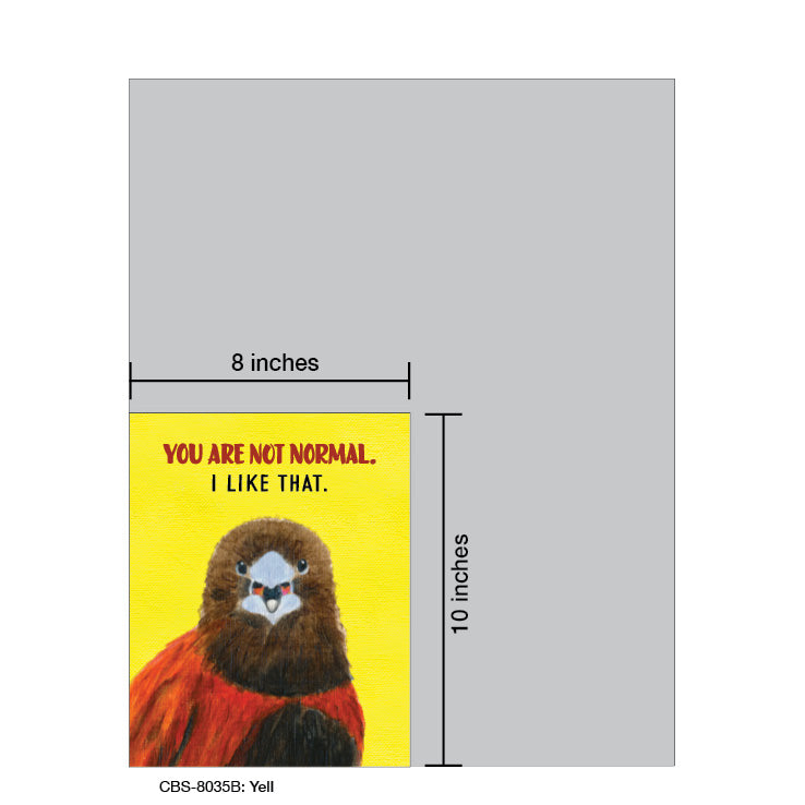 Yell, Card Board (8035B), 8x10 Poster Board, www.printedcanvas.com