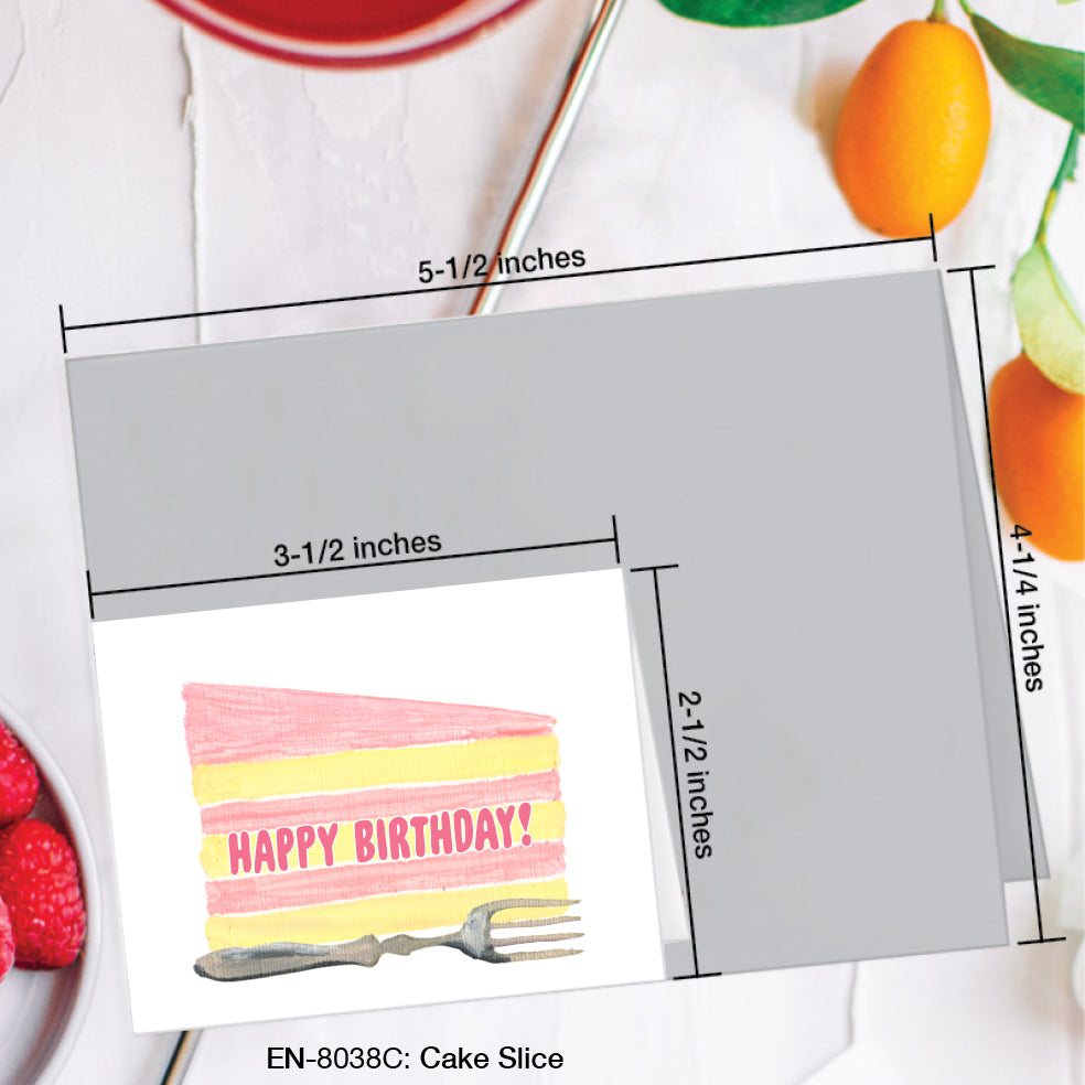 Cake Slice, Greeting Card (#8038C)