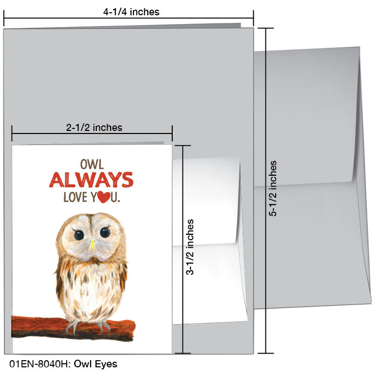 Owl Eyes, Greeting Card (8040H)