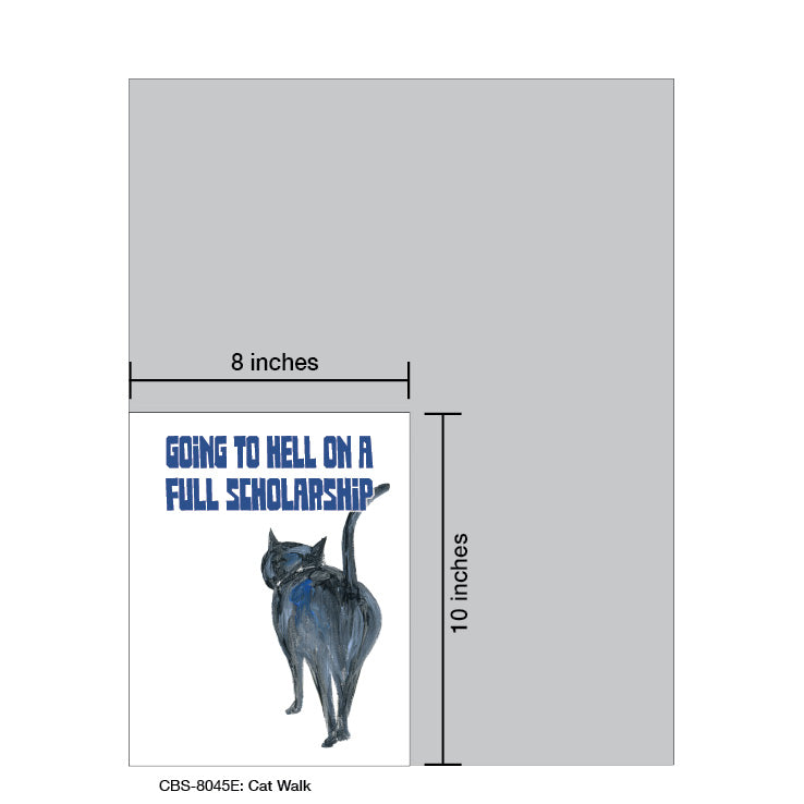 Cat Walk, Card Board (8045E), Card Board: 8x10, printedcanvas.com