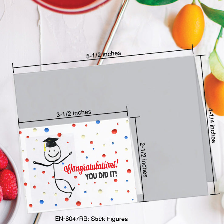 Stick Figures, Greeting Card (8047RB), Enclosure, www.printedcanvas.com