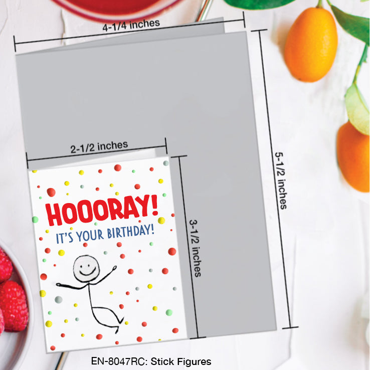 Stick Figures, Greeting Card (#8047RC)
