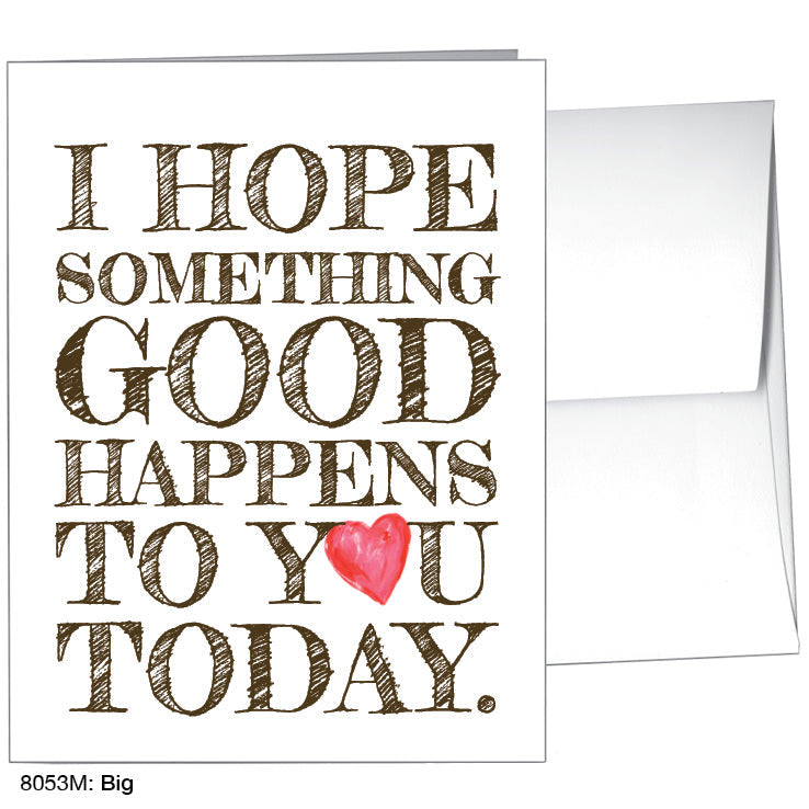 Big, Greeting Card (8053M), A2 Card Front, www.printedcanvas.com