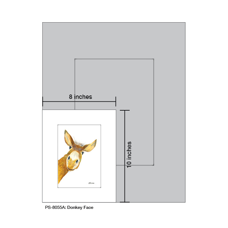 Donkey Face, Print (#8055A)