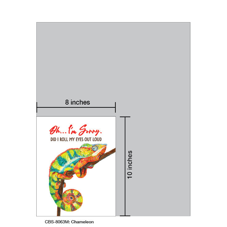Chameleon, Card Board (8063M), Card Board: 8x10, printedcanvas.com