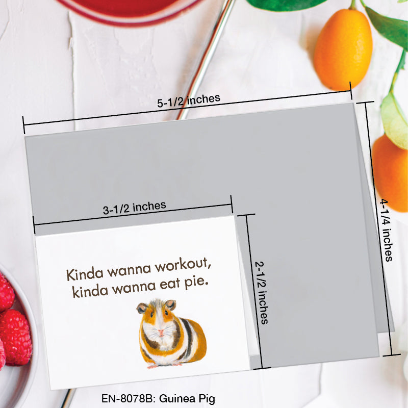 Guinea Pig, Greeting Card (8078B), Enclosure, www.printedcanvas.com