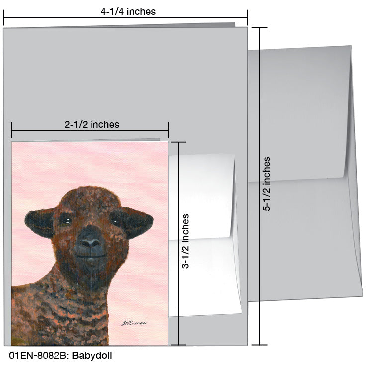 Babydoll, Greeting Card (8082B), Enclosure, www.printedcanvas.com