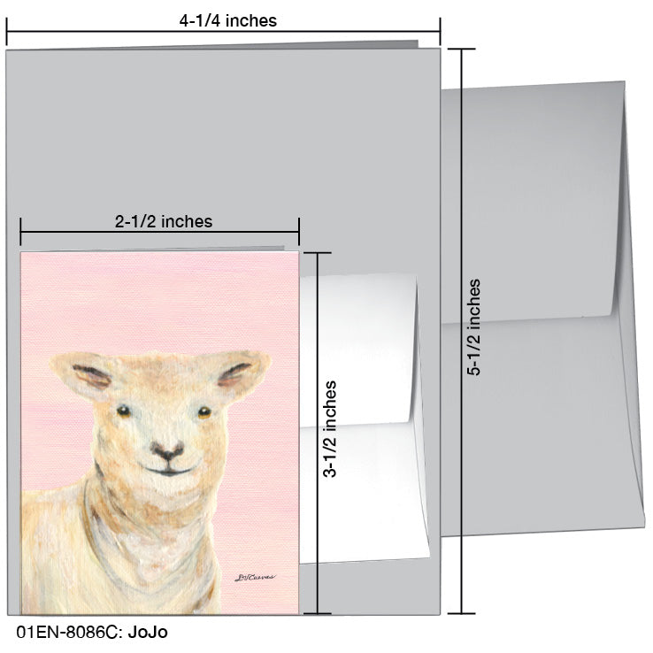 JoJo, Greeting Card (8086C), Enclosure, www.printedcanvas.com