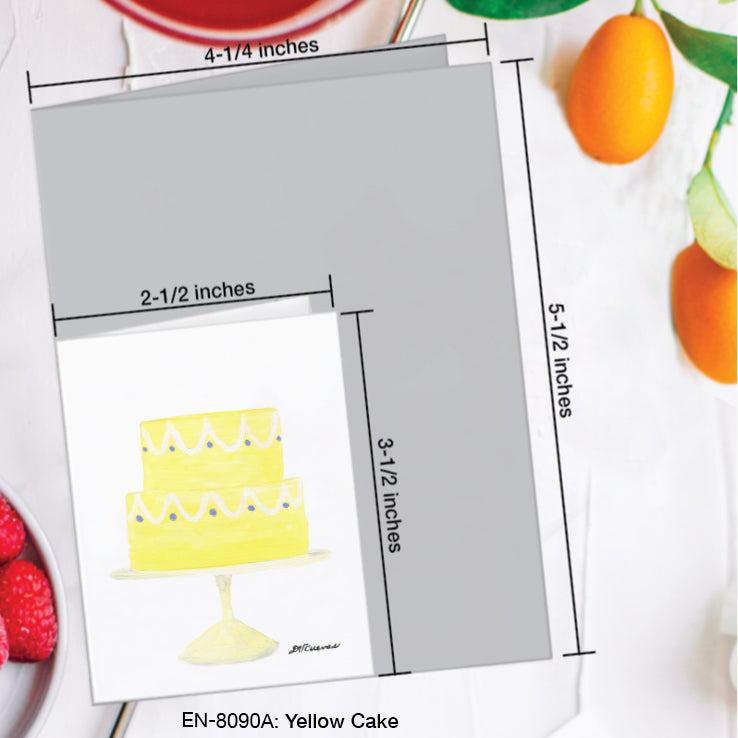 Yellow Cake, Greeting Card (#8090A)