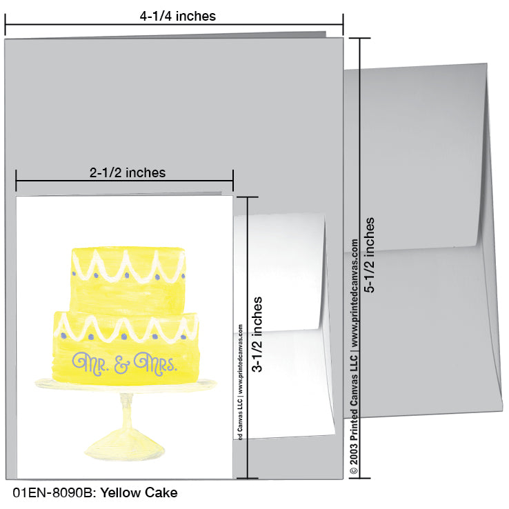 Yellow Cake, Greeting Card (#8090B)