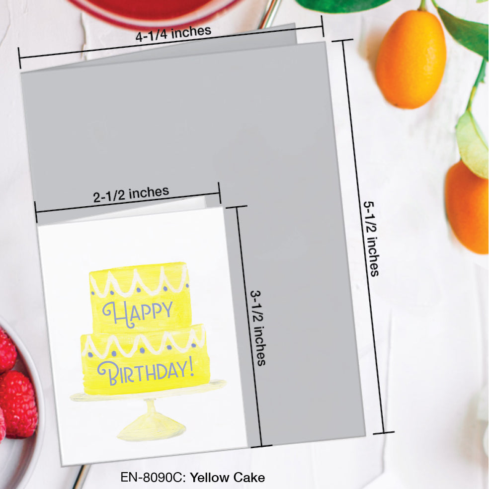 Yellow Cake, Greeting Card (#8090C)
