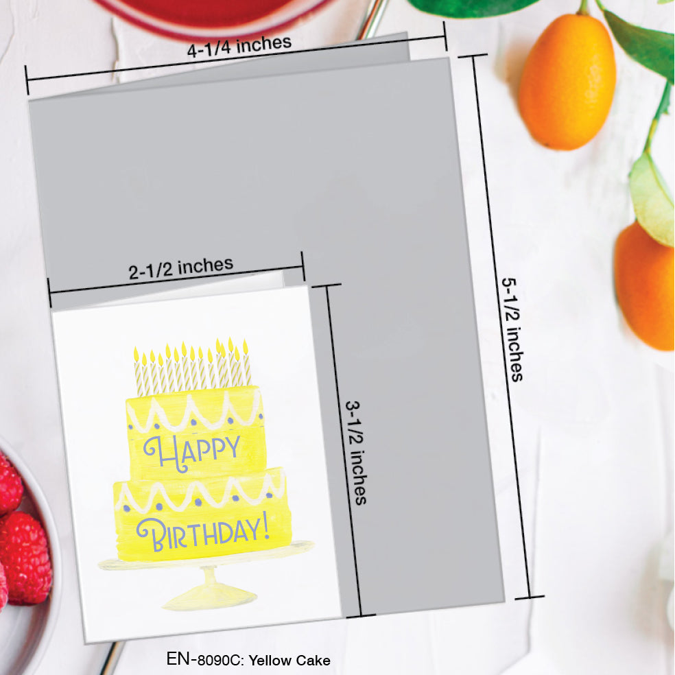 Yellow Cake, Greeting Card (#8090C)