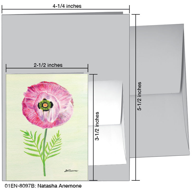 Natasha Anemone, Greeting Card (8097B), Enclosure, www.printedcanvas.com