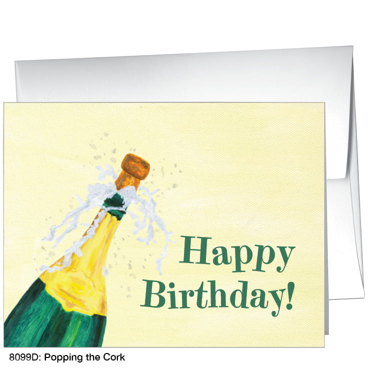 Popping the Cork, Greeting Card (8099D), A2 Card, printedcanvas.com