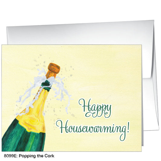 Popping the Cork, Greeting Card (8099E), Front, www.printedcanvas.com