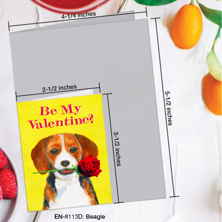 Beagle, Greeting Card (#8113D)