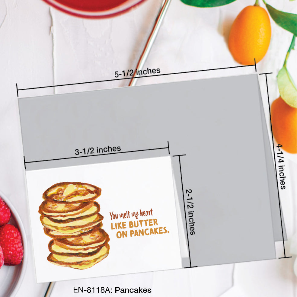 Pancakes, Greeting Card (#8118A)