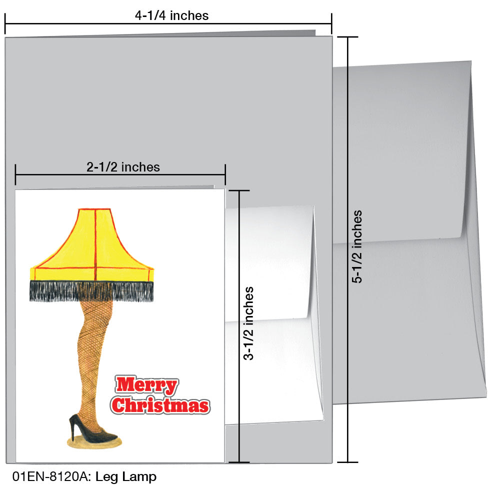 Leg Lamp, Greeting Card (8120A)