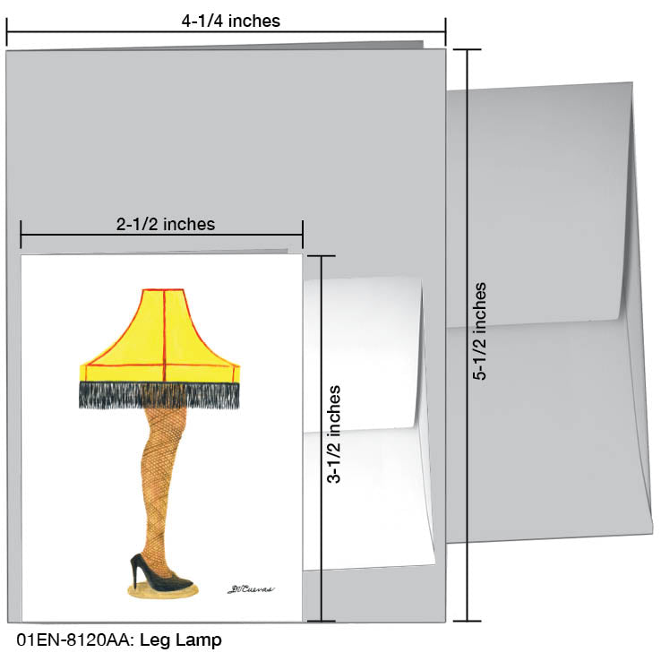 Leg Lamp, Greeting Card (#8120AA), Enclosure Card, www.printedcanvas.com