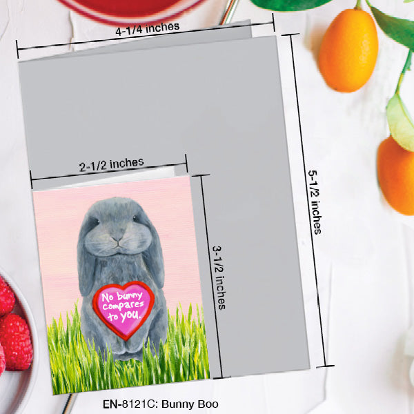 Bunny Boo, Greeting Card (8121C), Enclosure, www.printedcanvas.com
