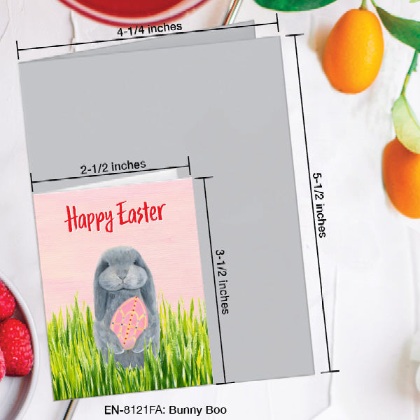 Bunny Boo, Greeting Card (8121FA), Enclosure, www.printedcanvas.com