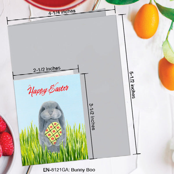Bunny Boo, Greeting Card (8121GA), Enclosure, www.printedcanvas.com