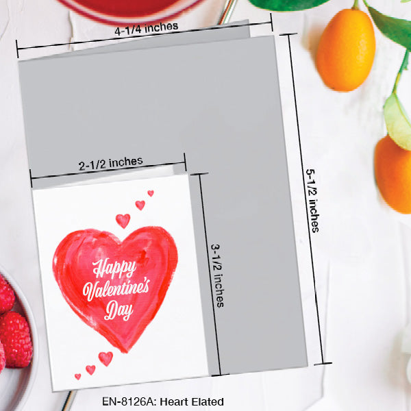 Heart Elated, Greeting Card (8126A), Enclosure, www.printedcanvas.com