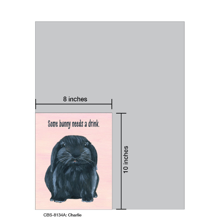 Charlie Bunny, Card Board (8134A), 8x10 Poster Board, www.printedcanvas.com