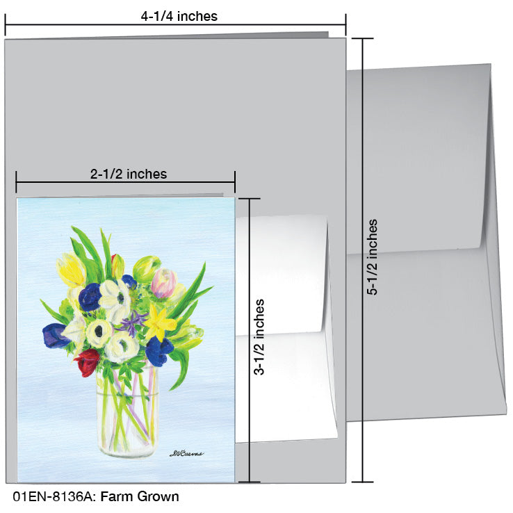 Farm Grown, Greeting Card (8136A), Enclosure, www.printedcanvas.com