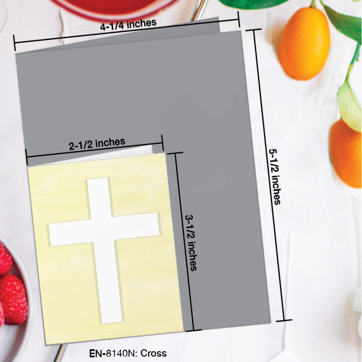 Cross, Greeting Card (8140N), Enclosure Card, www.printedcanvas.com